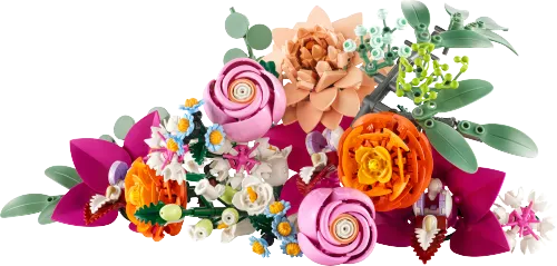 Boîte LEGO 10342 Le joli bouquet de fleurs roses