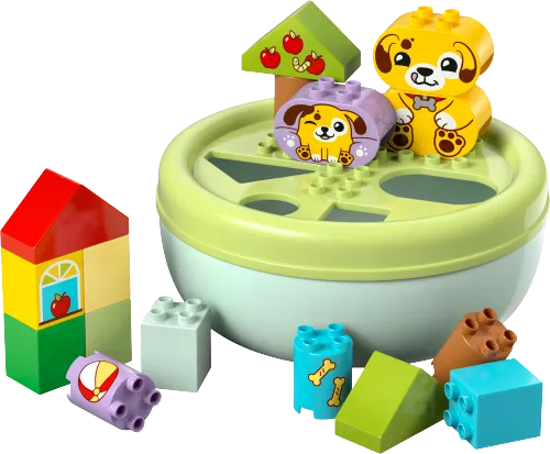 Caja de LEGO 10441 Clasificador de Formas: Casa de los Perritos