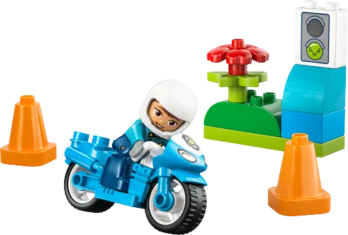 Scatola LEGO 10471 Motocicletta blu della Polizia