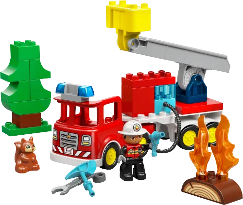 Scatola LEGO 10473 Autopompa con manichetta e pompiere