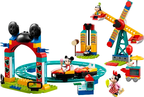 Boîte LEGO 10778 Mickey, Minnie et Dingo à la fête foraine