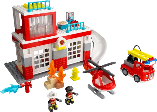 Scatola LEGO 10970 Caserma dei Pompieri ed elicottero