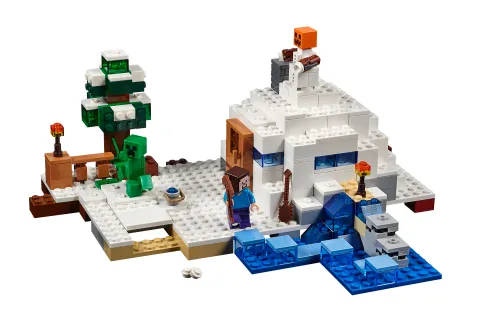 LEGO-Verpackung 21120 Das Versteck im Schnee