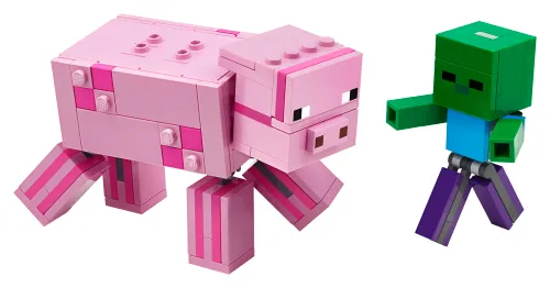 Scatola LEGO 21157 Maxi-figure Maiale e Baby Zombi