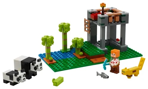 Scatola LEGO 21158 L’allevamento di panda