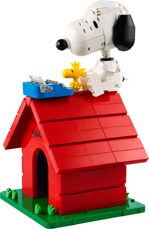 Boîte LEGO 21368 Peanuts : la niche de Snoopy