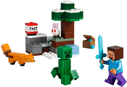 Scatola LEGO 21583 Avventura di Steve nella taiga