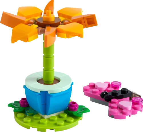 Boîte LEGO 30417 Le jardin fleuri et le papillon