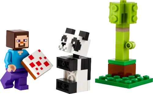 Scatola LEGO 30672 Steve e Baby Panda