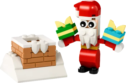 Boîte LEGO 30692 Le Père Noël et la cheminée