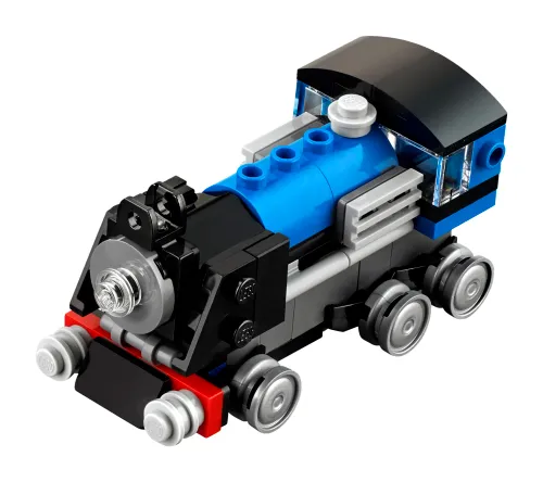 Boîte LEGO 31054 Le train express bleu
