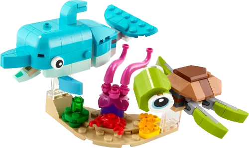 Scatola LEGO 31128 Delfino e tartaruga