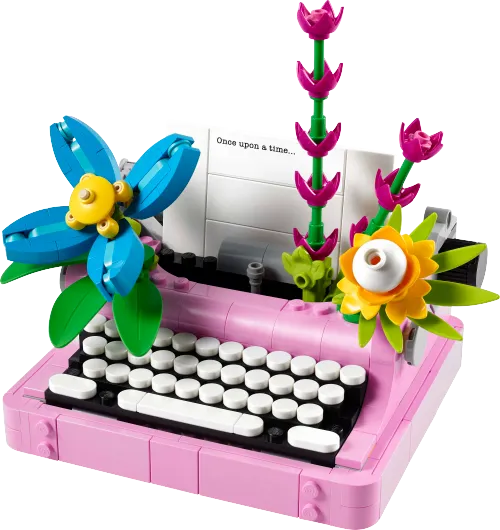 Caja de LEGO 31169 Máquina de Escribir con Flores