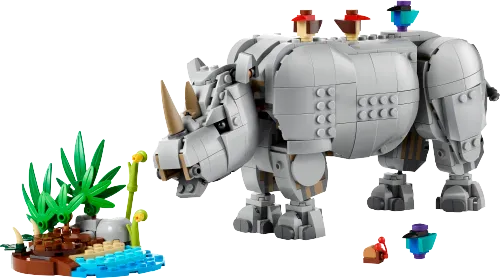LEGO box 31171 Wild Animals: Majestic Rhino with Birds
