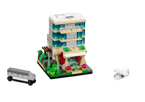 Boîte LEGO 40141 Hôtel Bricktober