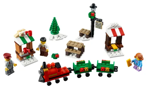 Boîte LEGO 40262 La promenade en train de Noël