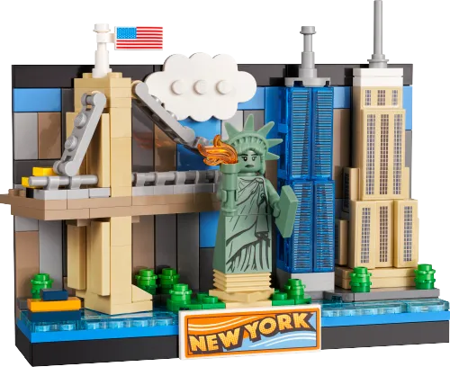 LEGO box 40519 New York Postcard