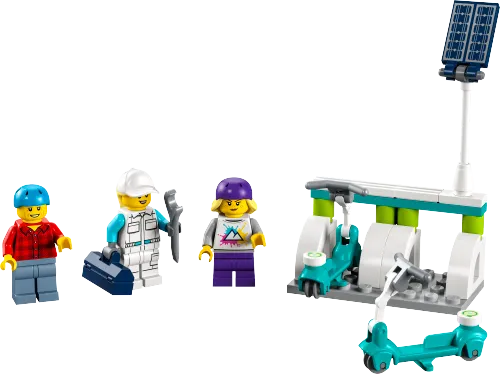 Boîte LEGO 40526 Trottinettes électriques et bornes de recharge