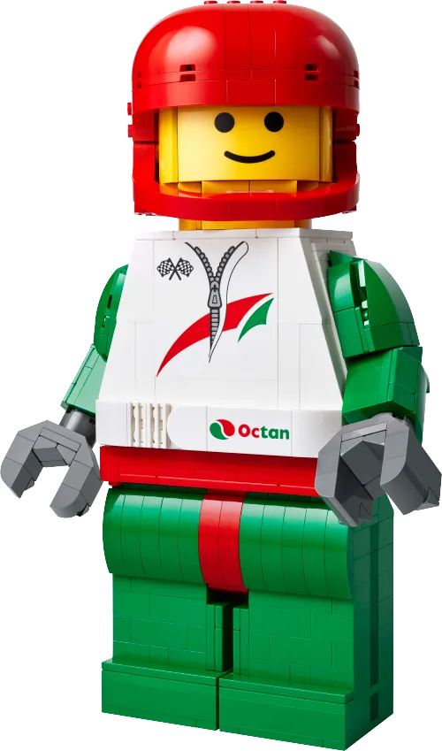 LEGO box 40819 Up-Scaled Racing Driver Minifigure