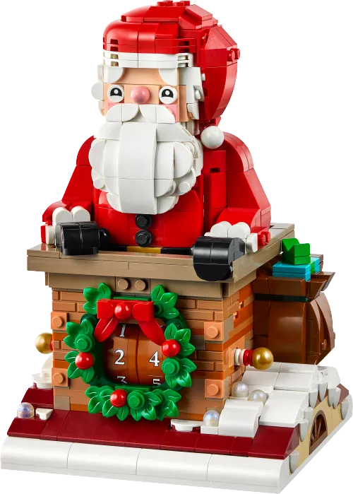 Scatola LEGO 40874 Conto alla rovescia festivo di Babbo Natale