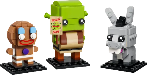 Boîte LEGO 40923 Figurines de Shrek, l’Âne et Ti Biscuit