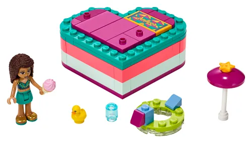 LEGO box 41384 Andrea's Summer Heart Box