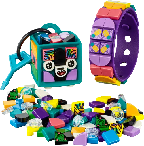 LEGO box 41945 Neon Tiger Bracelet & Bag Tag