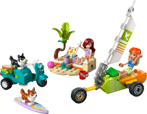 LEGO box 42641 Surfing Dogs and Scooter Adventure