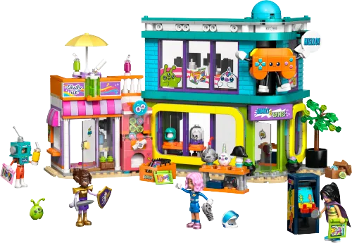 LEGO box 42674 Comic Book and Game Store