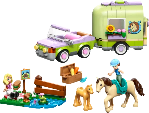 LEGO box 42695 Horse & Baby Foal Trailer