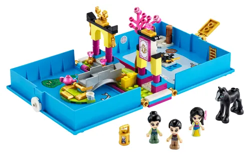 Boîte LEGO 43174 Les aventures de Mulan dans un livre de contes