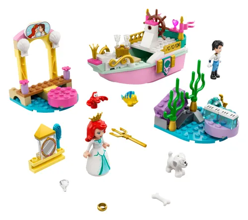 Scatola LEGO 43191 La barca della festa di Ariel
