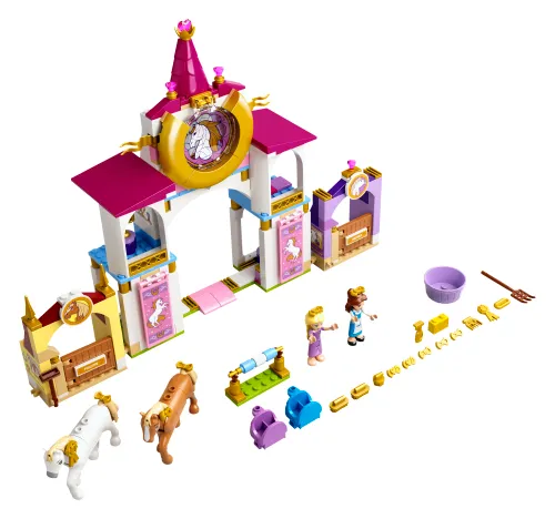 LEGO-Verpackung 43195 Belles und Rapunzels königliche Ställe