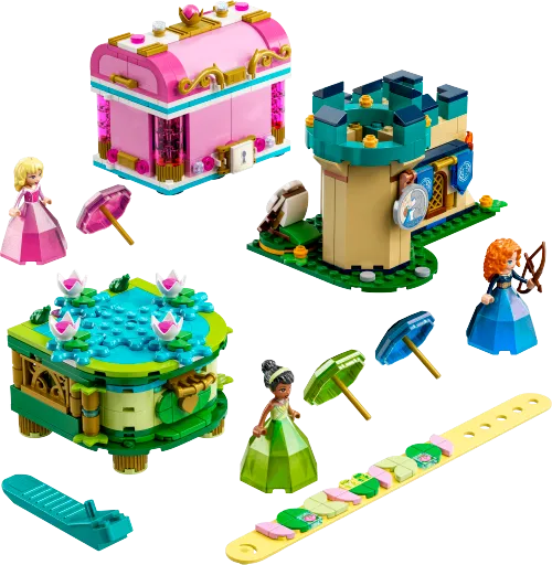 LEGO-Verpackung 43203 Auroras, Meridas und Tianas Zauberwerke