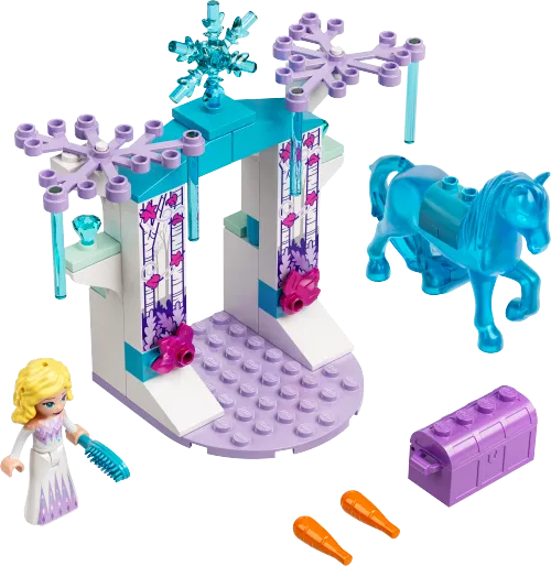 Scatola LEGO 43209 Elsa e la stalla di ghiaccio di Nokk