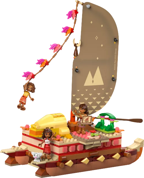 LEGO box 43270 Moana's Adventure Canoe