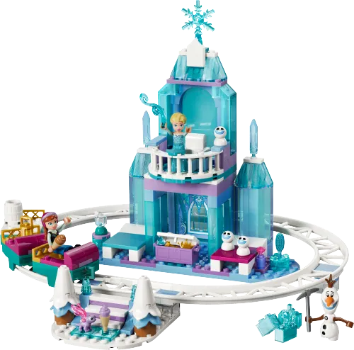 Boîte LEGO 43281 Le château de glace et la piste enneigée d’Elsa
