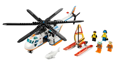 Boîte LEGO 60013 L'hélicoptère des garde-côtes