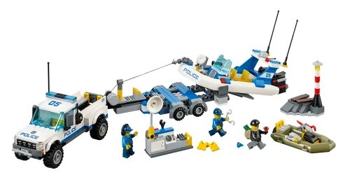 Boîte LEGO 60045 L'intervention du bâteau de police