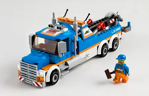 Boîte LEGO 60056 La remorqueuse de camions