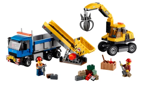 Boîte LEGO 60075 L'excavatrice et le camion