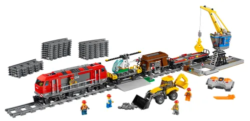 Caja de LEGO 60098 Tren de Mercancías Pesadas