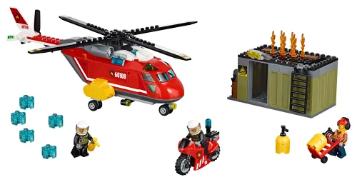 Boîte LEGO 60108 L'unité de secours des pompiers