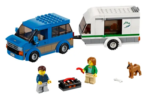 Boîte LEGO 60117 La camionnette et sa caravane