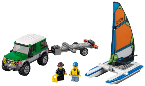 Scatola LEGO 60149 Pick up 4x4 con catamarano