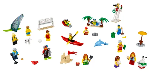 Boîte LEGO 60153 Ensemble de figurines LEGO City - La plage