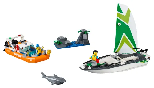 Scatola LEGO 60168 Salvataggio della barca a vela