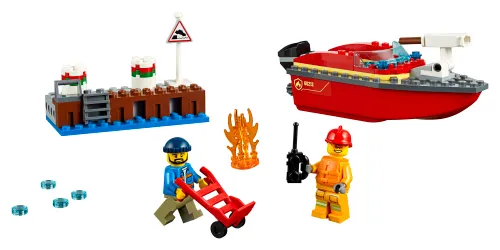 Boîte LEGO 60213 L'incendie sur le quai