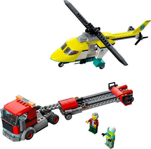 Scatola LEGO 60343 Trasportatore di elicotteri di salvataggio