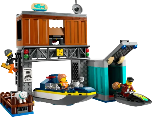 LEGO box 60417 Police Speedboat and Crooks' Hideout